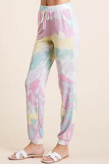 BiBi Tie Dye French Terry Casual Pants