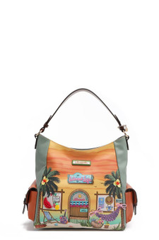 Nicole Lee USA Sun and Sand Hobo Handbag