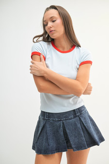 MONO B Contrast Trim Fitted Baby T-Shirt