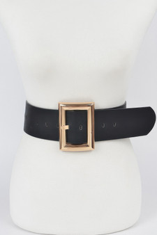 Simple Rectangle Buckle Plus Size Belt