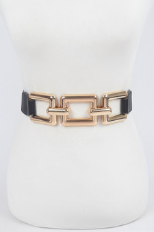 Oversized Metal Stretch Belt 