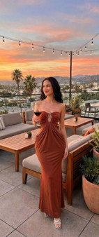 Glamour With Modern Construction Maxi Dress​