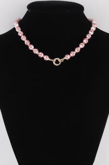 Flower Beaded Necklace 