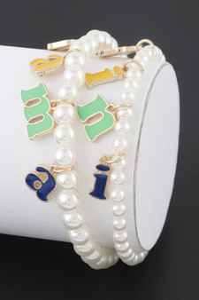Mini Mama Beaded Bracelet 
