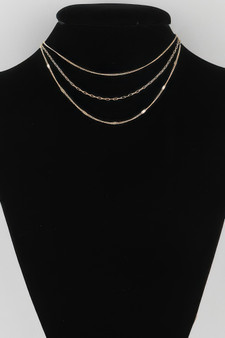 Triple Chain Necklace 