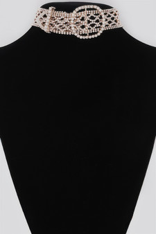 Diamond Belt Choker Necklace 