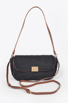 Faux Fur Shoulder Bag​