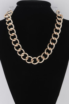 Clear Double Chain Necklace 