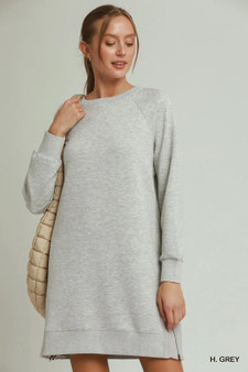 Umgee Side Crochet Zipper Detailed Dress