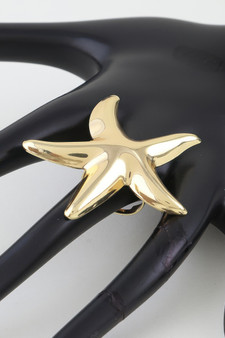 Polished Starfish Statement Ring