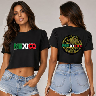 Short Sleeve Cotton Mexico Print Shirt​
