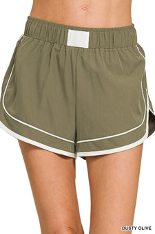 Zenana Soft Woven Lined Dolphin Shorts