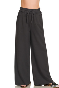 Zenana French Terry Wide Leg Sweatpants