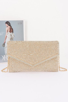 Rhinestone Envelope Party Clutch