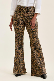 Judy Blue Mr Jaqueline Flare Print Leopard Jeans