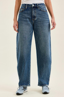 Judy Blue High Waist R.m. "Marlow" Arc Dk Time Weathered Indigo Jeans
