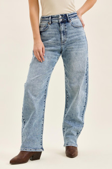 Judy Blue Full Size High Waist Marlow Arc Leg Jeans with Double Waistband Plus Size