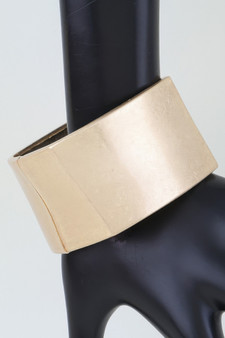Hammered Matte Geometric Cuff Bracelet