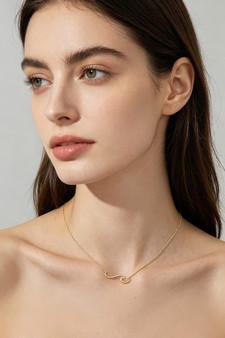 Summer Wave Pendant Necklace