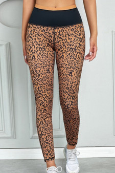 Leopard Print Activewear Leggings 