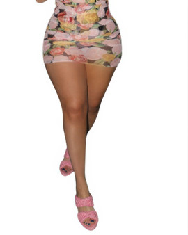 Floral Mini Skirt 