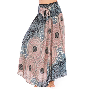 Casual Bohemian Print Beach Holidays Swing Skirt