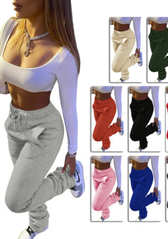 Cheap Women Blank Two Pieces Bras and Stacked Legging Pants Sets - China  Short Pants and Stacked Track Pants price
