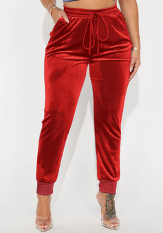 Women Gold Solid Casual Pants