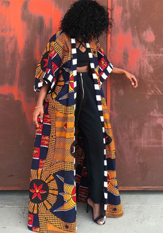 Spring African Women Ethnic Print Jacket