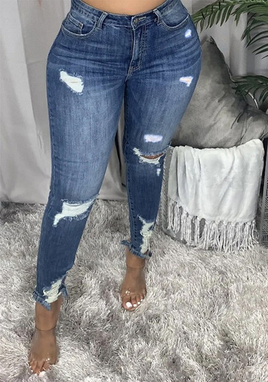 High Waist Stretch Slim Tight Denim Pants