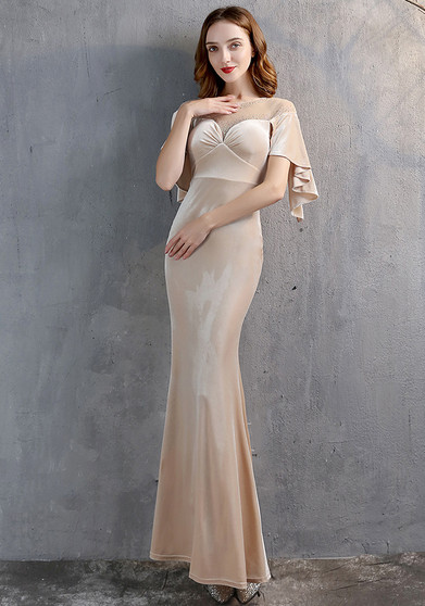 Women Elegant Formal Party Mermaid Skirt Maxi Evening Dress