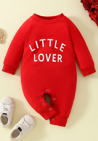 Baby Letter Long Sleeve Romper