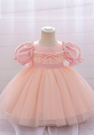 Girl Puff Sleeve Princess Dress