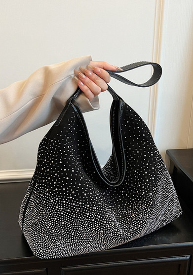 Women Shoulder Stud Style Bucket Bag