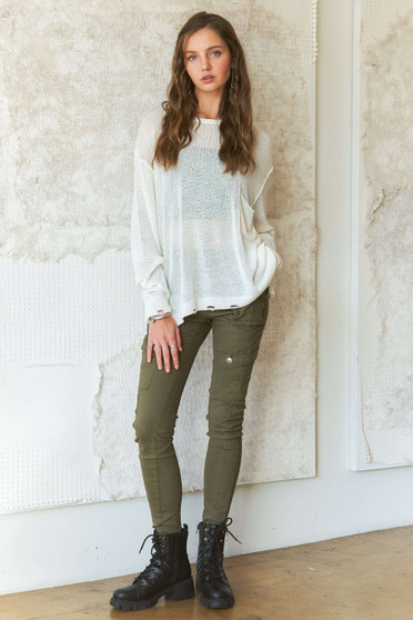 ADORA Vintage Edge Lightweight Sweater