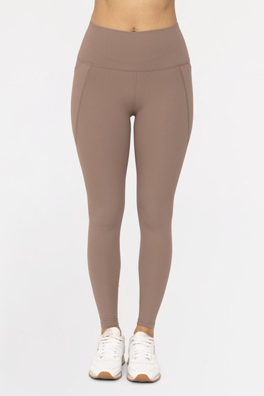 MONO B Soft Ribbed High Waisted Leggings