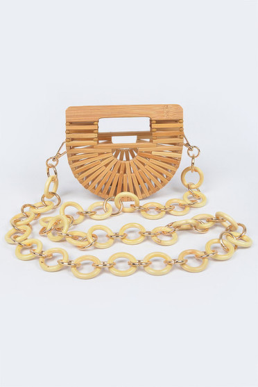 Bamboo Oversized Chain Bag