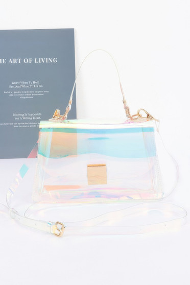 Transparent Top Handle Flap Clutch​
