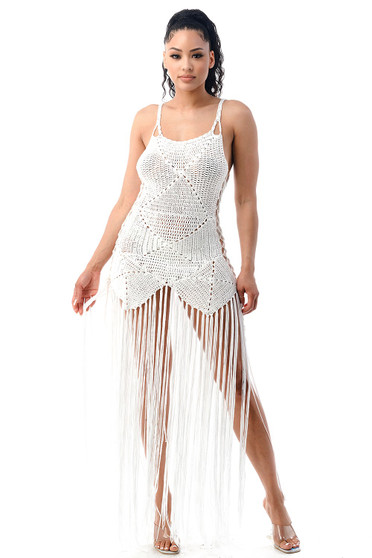 Crochet Dress Bottom Fringe​