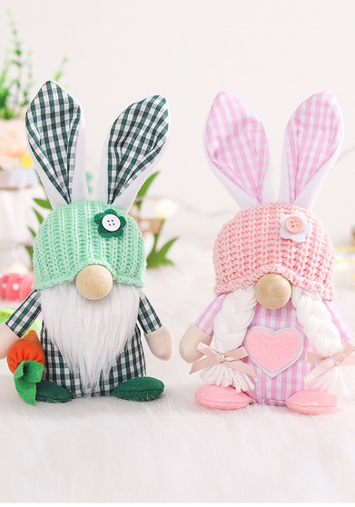 Easter spring rabbit faceless old man doll doll home decoration props gift