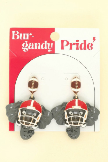 Gameday Elephant Mascot Earrings