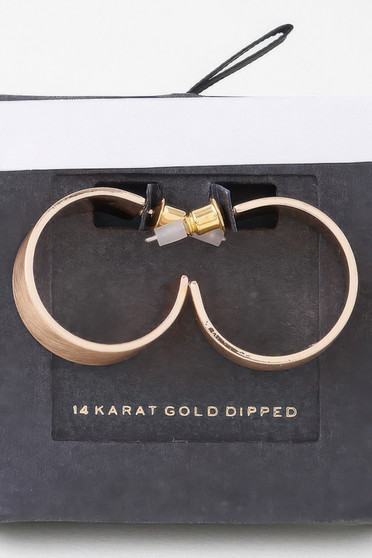 Crosshatched Wide Hoop Earrings