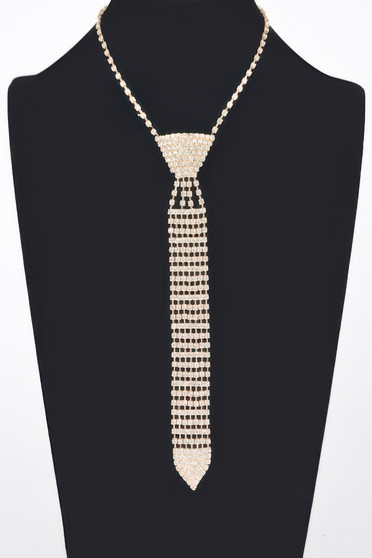 Rhinestone Necktie Necklace​