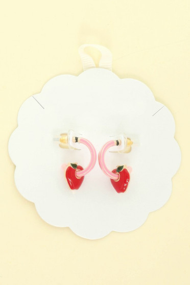 School Pencil Heart Cuff Earrings