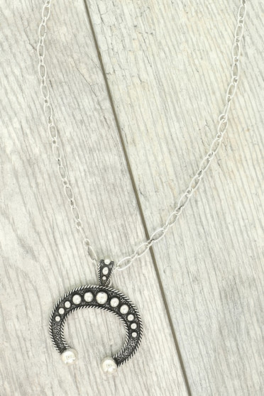 Western Bubble Squash Blossom Pendant Necklace