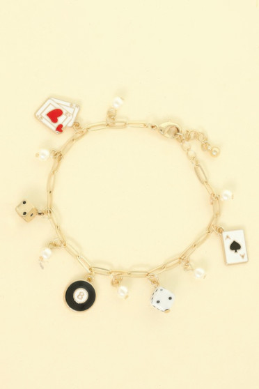 Game Night Theme Charm Bracelet