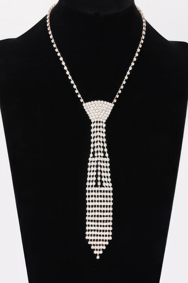 Rhinestone Necktie Necklace​​​​