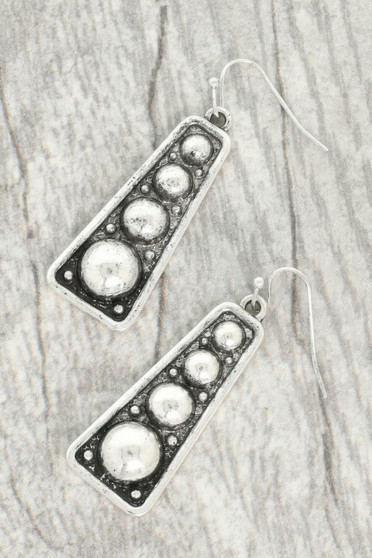 Western Bubble Bar Dangle Earrings