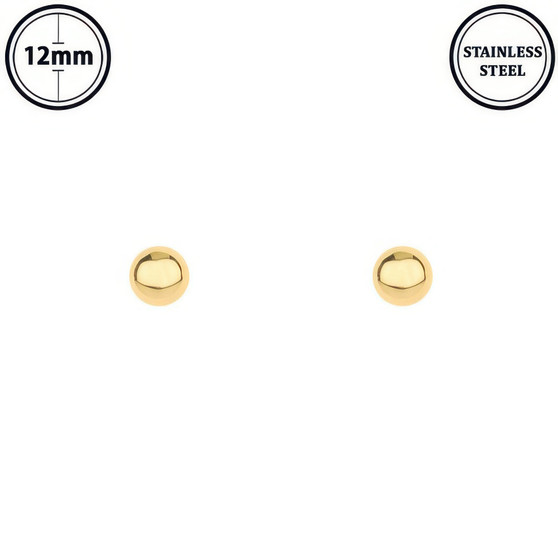 Polished Ball Stud Earrings
