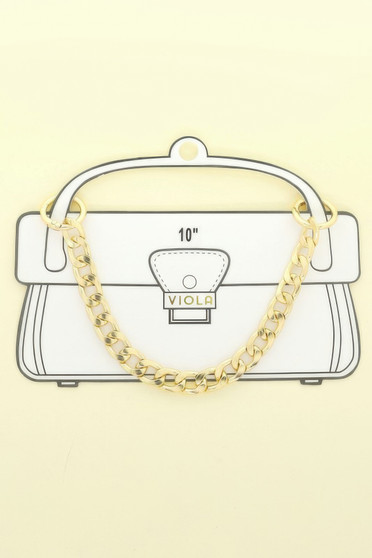 Polished Curb Link Bag Chain